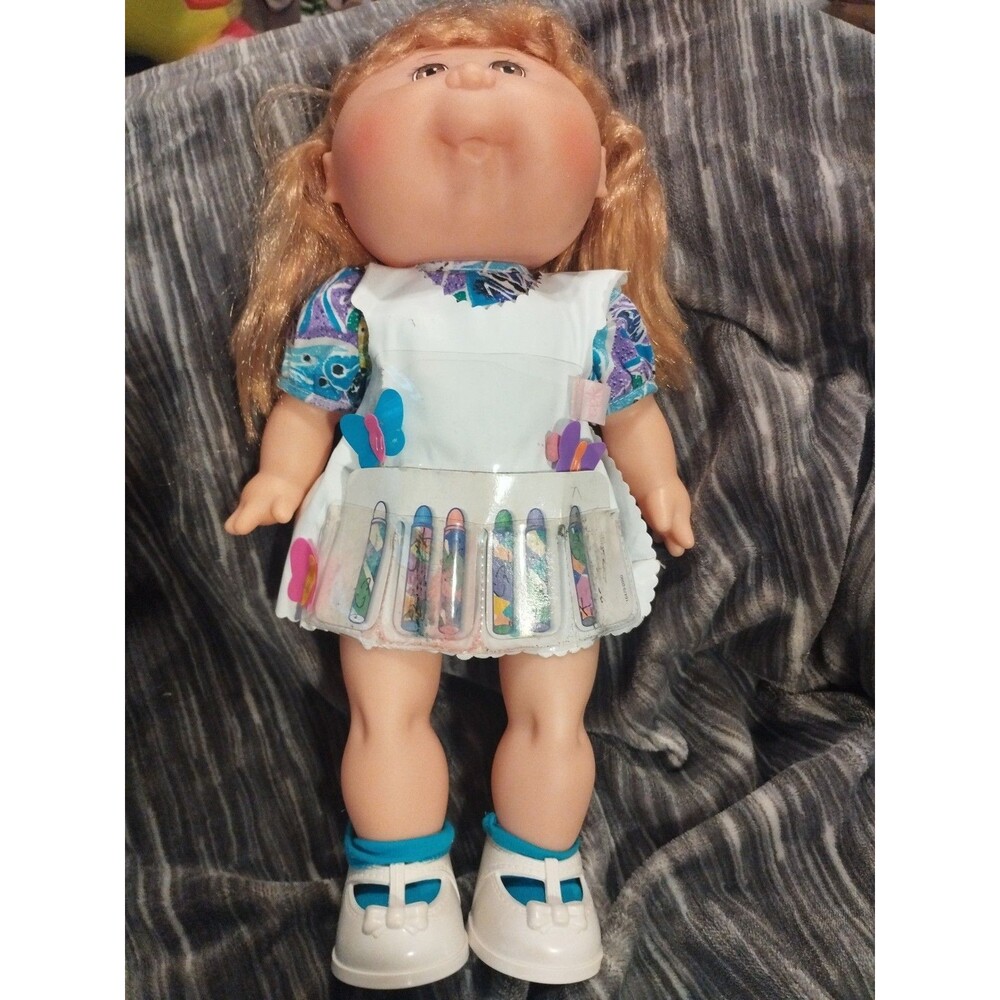 Cabbage Patch Kids Paintin Faces Kid 1996 Blonde/Brown Eyes-Stencils & Crayons